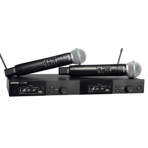 Shure SLXD24D/B58 (Dual Wireless System with 2 SLXD2/B58 Handheld Transmitters)