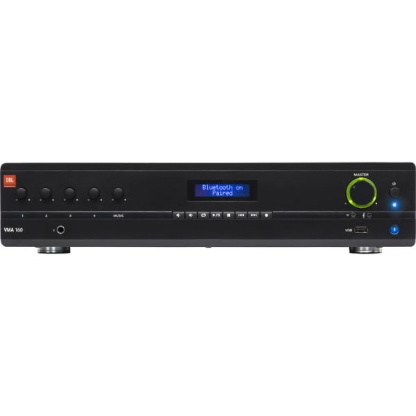 JBL VMA160 商用藍牙混音擴音機(60W / 5輸入1輸出)|藍牙串流 + USB播放