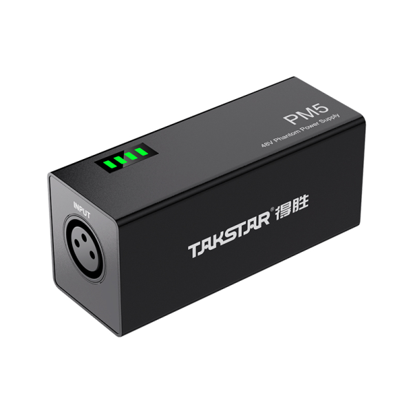 Takstar PM5 (Gen 2) 48V Phantom Power Supply 可充電幻象電源|內置鋰電池|XLR 平衡輸入輸出 - Image 3