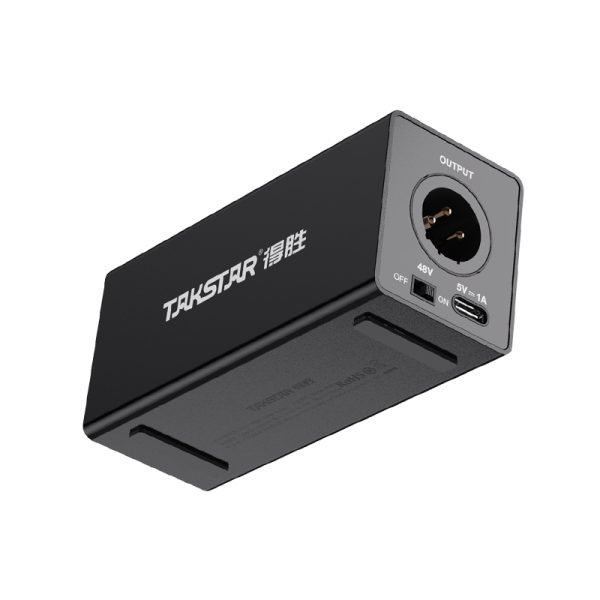 Takstar PM5 (Gen 2) 48V Phantom Power Supply 可充電幻象電源|內置鋰電池|XLR 平衡輸入輸出