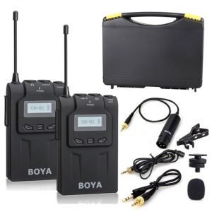 Alternative view of BOYA BY-WM6 wireless microphone for filmaking