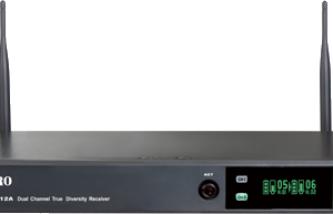 【已停產】Mipro ACT-2412A 分離式天線1U雙頻道接收機 (digital wireless microphone receiver)