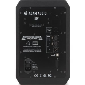 Alternative view of Adam S2V monitor speakers for control room