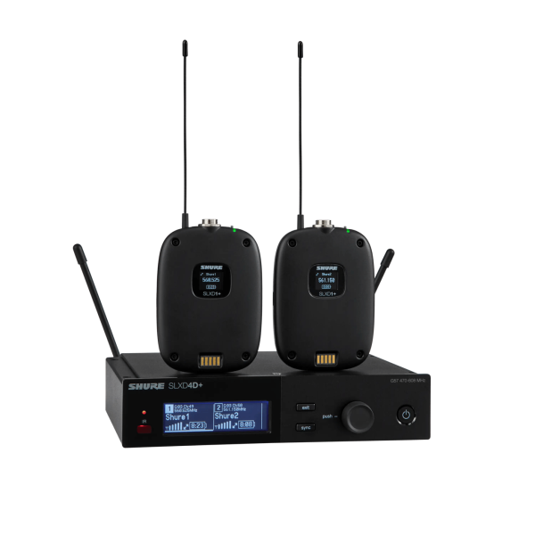 Shure SLXD14D+ dual wireless body pack system ( 數位無線腰包式系統 body pack system )