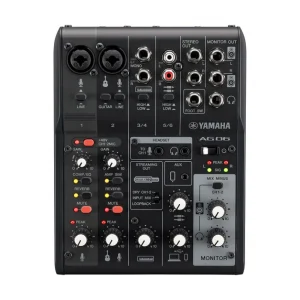 AG06 MK2 6-Channel Live Streaming Loopback Audio USB Mixer (Black)