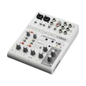 Alternative view of Yamaha AG06 MK2 6-Channel Live Streaming Loopback Audio USB Mixer (White)