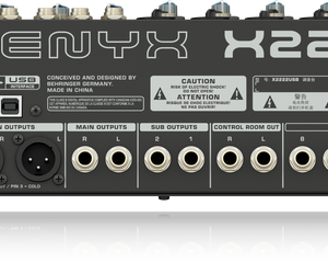 Alternative view of Behringer XENYX X2222USB mixer
