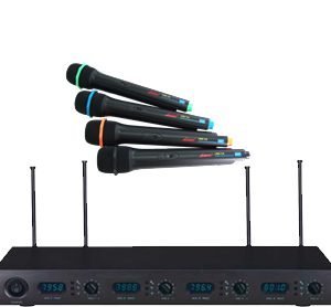 [已停產] V-SOUND 8238 型號 (UHF 4頻道無線咪）| 可選 headset 領夾 Handheld