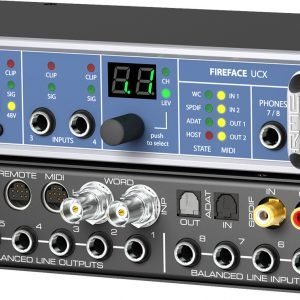 RME Fireface UCX (18-channel Hybrid USB 2.0/USB 3/FireWire 400 Audio Interface with Onboard DSP)
